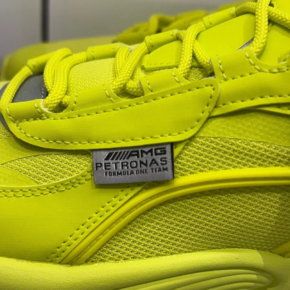 Puma Womens 7.5 Mercedes-AMG Petronas F1 RS-Connect Yellow Sneakers 306842-01